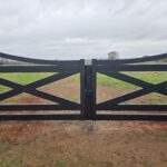 1st gate for Chuck with lock box for access control. (Marcus's design, used with permission)