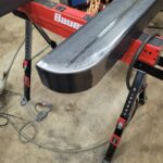 vertical rails on gate