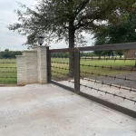 big barb wire gate